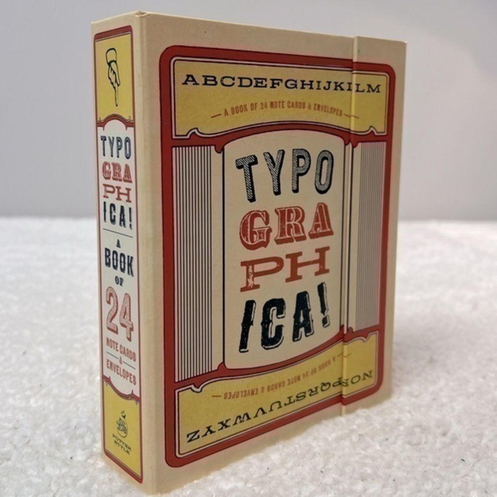 Potter Style "Vintage Typography" Blank Notecards & Envelopes